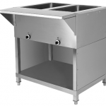 stainless steel restaurant electric buffet table